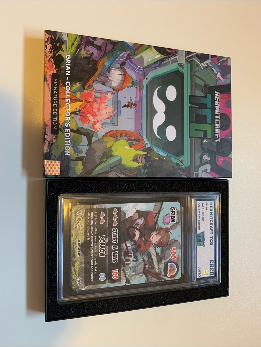 Grian Collector's Edition Card - hermitcraft tcg